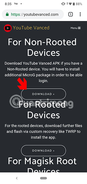 Tải Youtube Vanced
