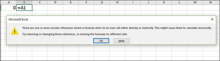 Cách sửa lỗi Circular Reference trong Excel