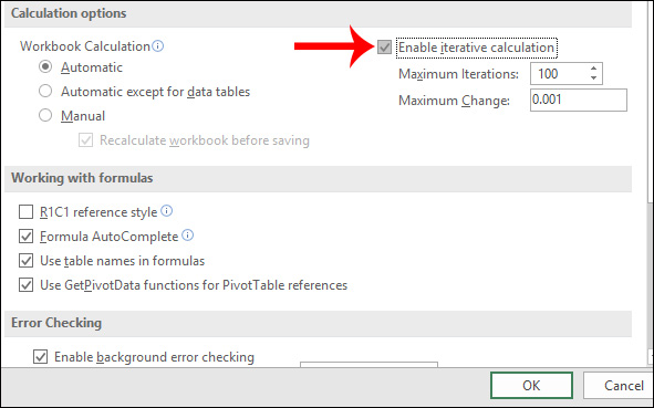Cách sửa lỗi Circular Reference trong Excel - Ảnh minh hoạ 7