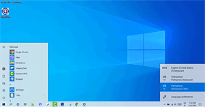 Cách bật bộ gõ tiếng Việt Telex mặc định trong Windows 10 May 2019