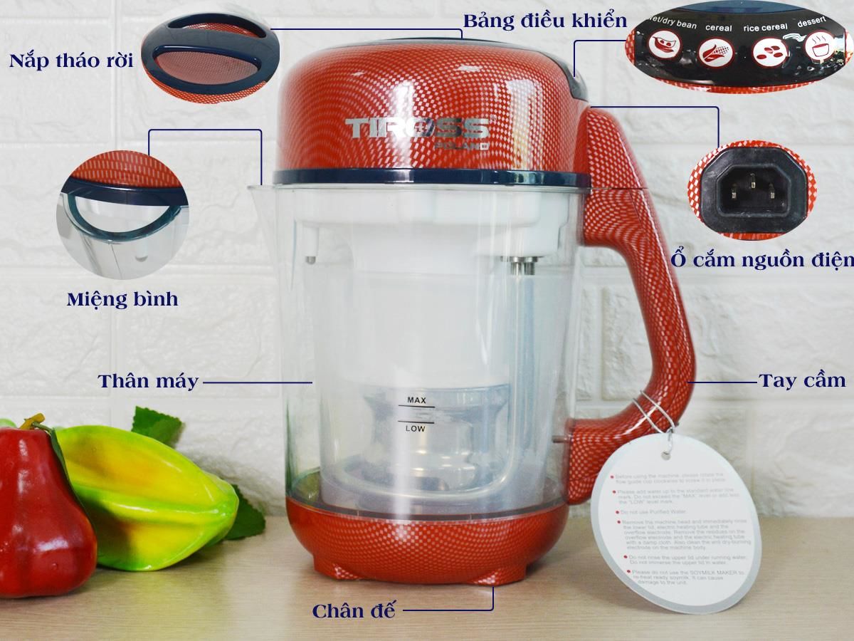 Máy làm sữa đậu nành Tiross TS981