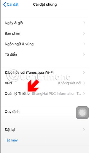 Quản lý thiết bị iPhone