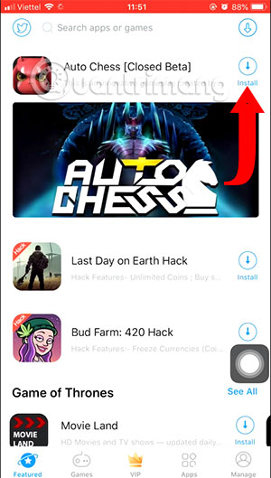 Cài đặt Auto Chess Mobile