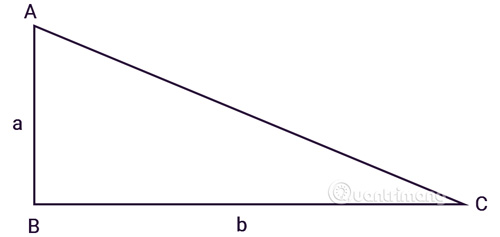 Tính diện tích tam giác vuông