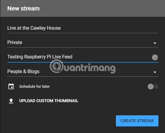 Thiết lập kênh Youtube