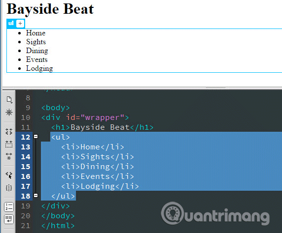 Danh sách gạch đầu dòng 