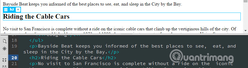 Chọn tiêu đề đầu tiên Ride the Cable Cars