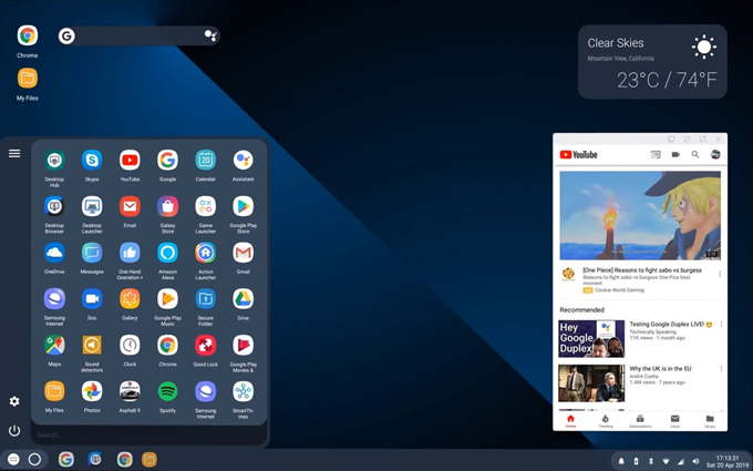 Màn hình Android Q (beta) với Desktop mode 3