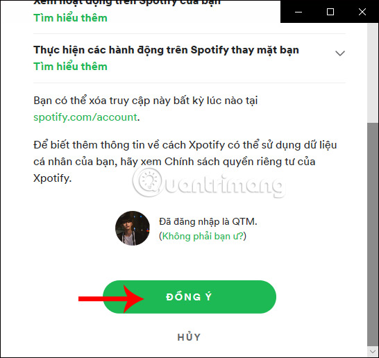 Truy cập tài khoản