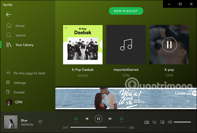 Thư viện nghe nhạc