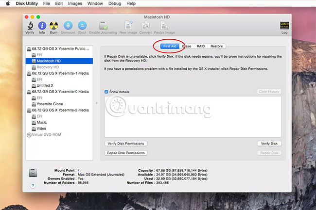 Cách Dùng Disk Utility Để Sửa Chữa Ổ Cứng Và Phân Quyền Ổ Đĩa