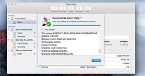 Sửa chữa ổ cứng Mac với tính năng First Aid của Disk Utility