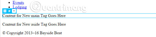 Quay trở lại Dreamweaver