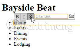 Vào chế độ Edit