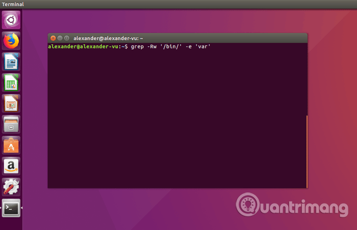 Sử dụng lệnh grep 