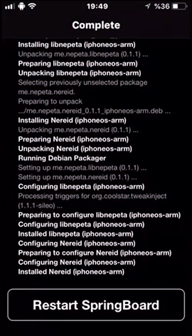 Respring dữ liệu