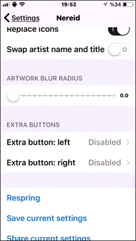 Thêm nút bên phải, bên trái