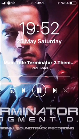 Giao diện nghe nhạc