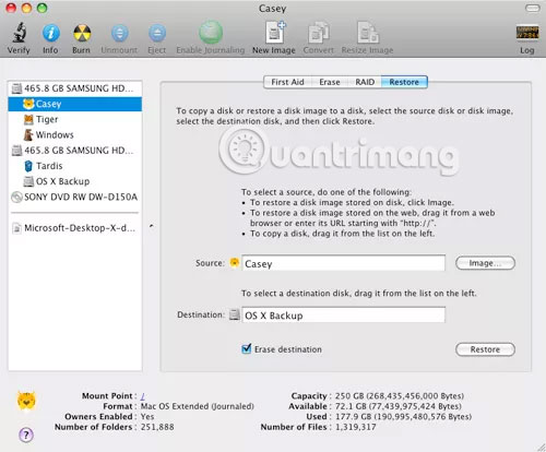 Bắt đầu sao chép