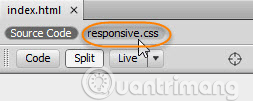 Click vào responsive.css