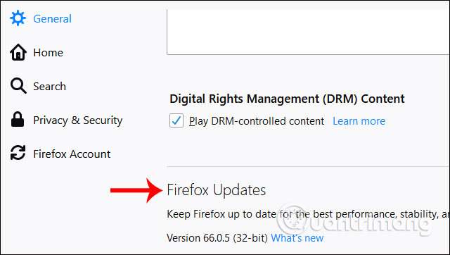 Cập nhật Firefox