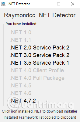 Công cụ Raymondcc .NET Detector