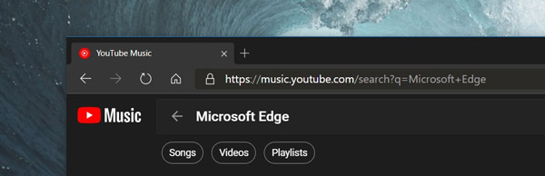 YouTube Music trở lại trên trình duyệt Microsoft Edge Chromium