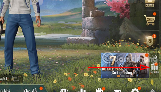 Chọn sự kiện PUBG Mobile