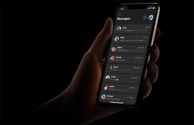 Dark Mode trên iOS 13