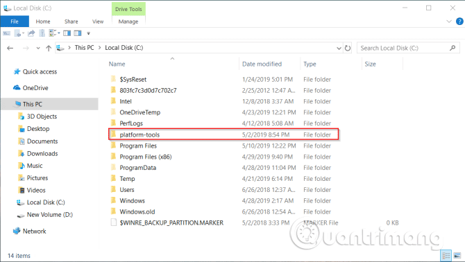 Thu mục platform-tools