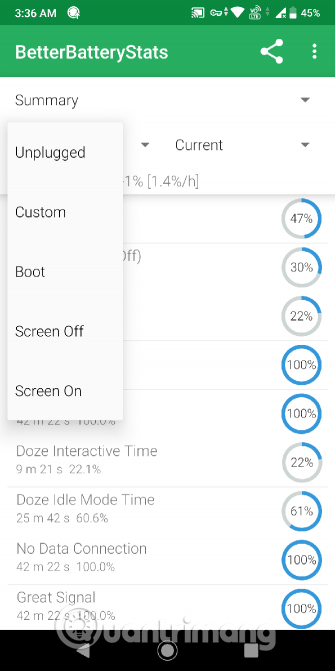 Chọn Screen On