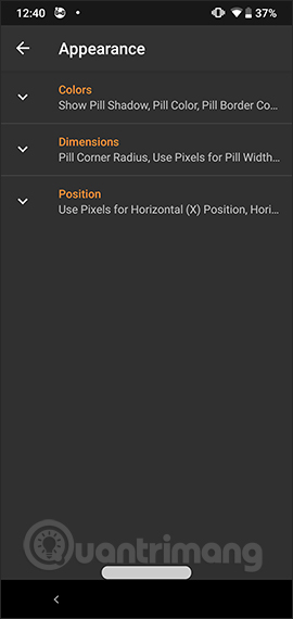 Chỉnh giao diện thanh điều hướng