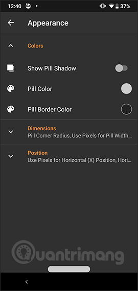 Thay đổi màu sắc