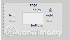 Đặt top thành 135px