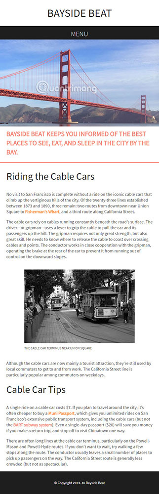 Thiết kế bố cục 2 cột