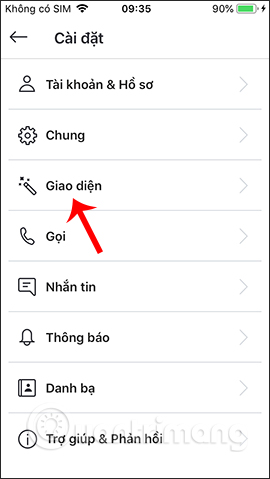 Đổi giao diện