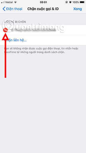 Biểu tượng bỏ chặn số