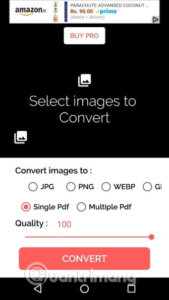 Choose the image to convert 