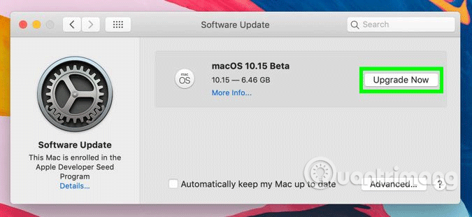 Hướng dẫn nâng cấp Mac lên phiên bản macOS 10.15 Catalina Developer Beta