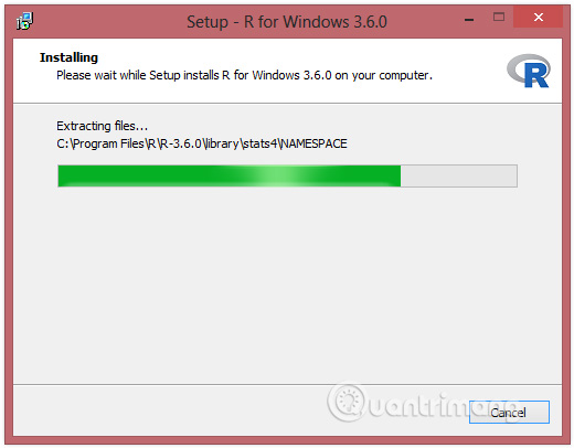 Nếu Windows của bạn là phiên bản 32 bit, chương trình sẽ tự động cài đặt phiên bản 32 bit