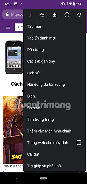 Cài đặt Chrome