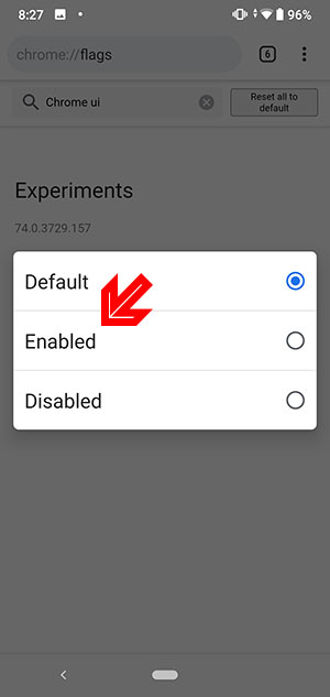 Bật chế độ Dark mode