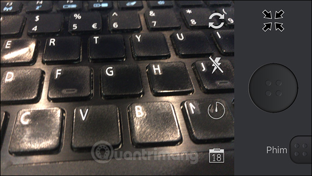 Giao diện chụp hình