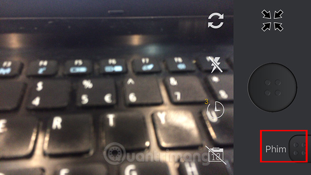 Giao diện chụp hình