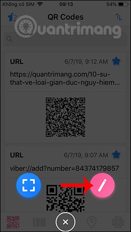 Chọn tự tạo mã