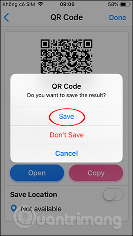 Picture 7 of How to use Qrabber to scan and create QR codes on iPhone