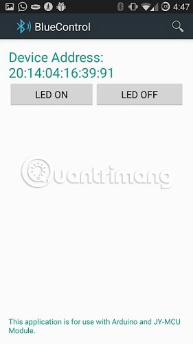 Bật tắt đèn LED khi cần