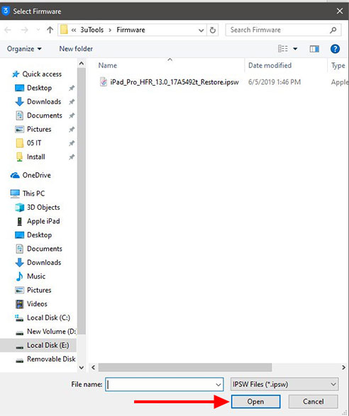 Chạy lệnh nâng cấp iPadOS