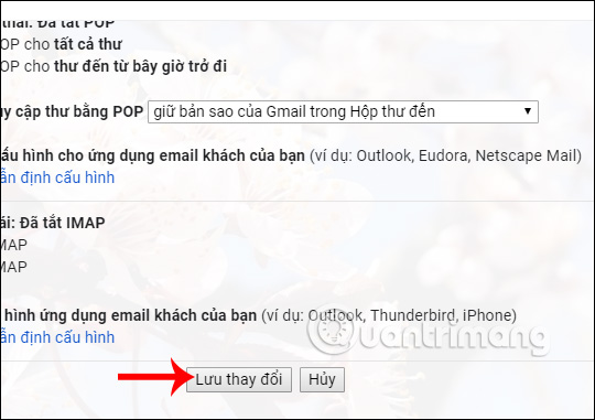 Cài đặt Gmail mới
