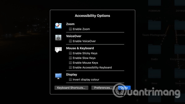 Truy cập nhanh Accessibility
